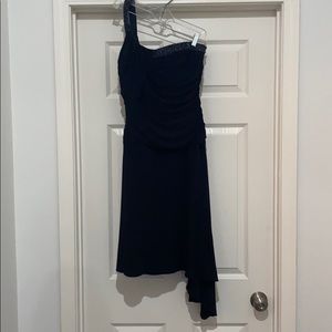 Laundry off shoulder mini dress 10 black